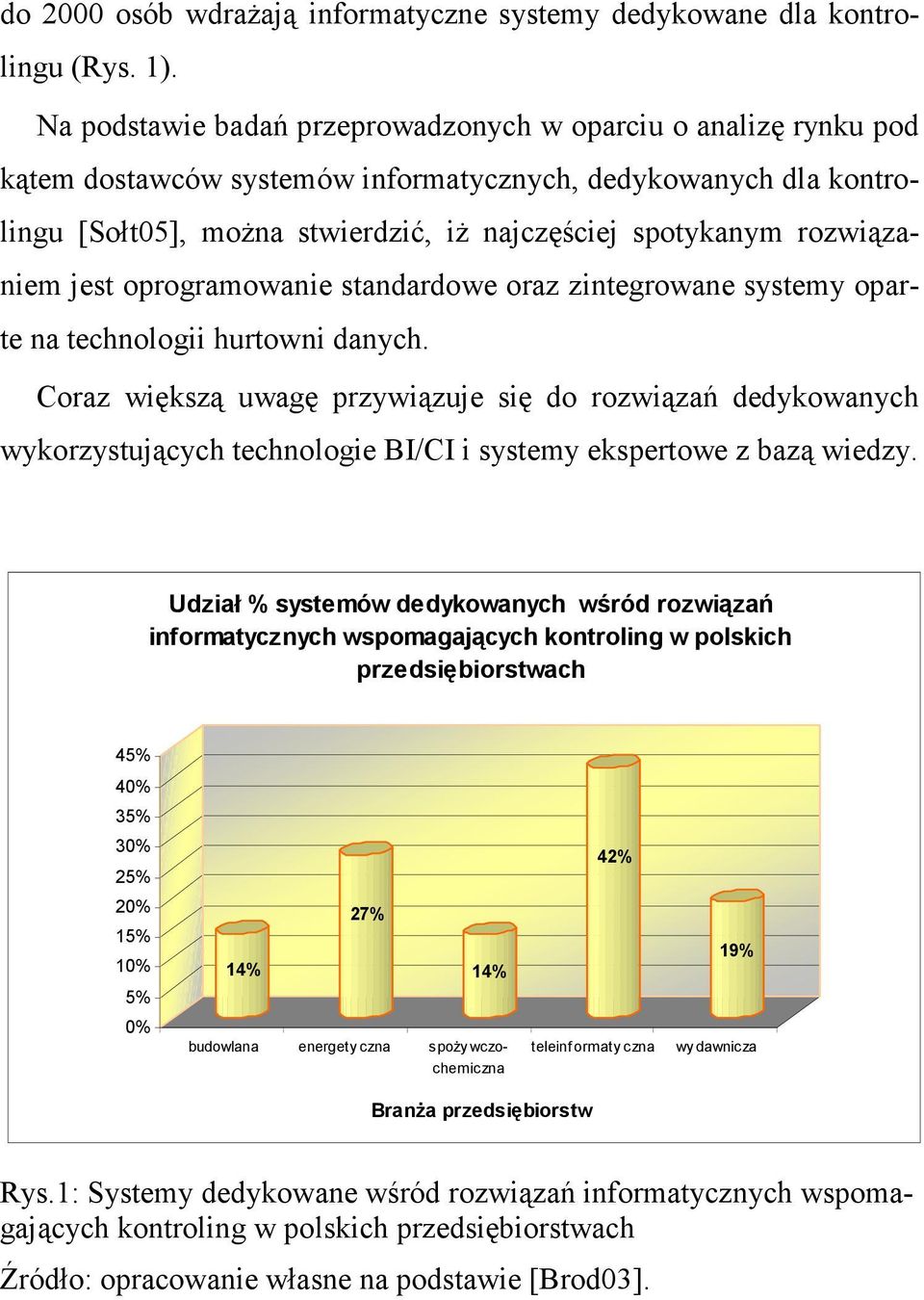 rozwiązaniem jest oprogramowanie standardowe oraz zintegrowane systemy oparte na technologii hurtowni danych.