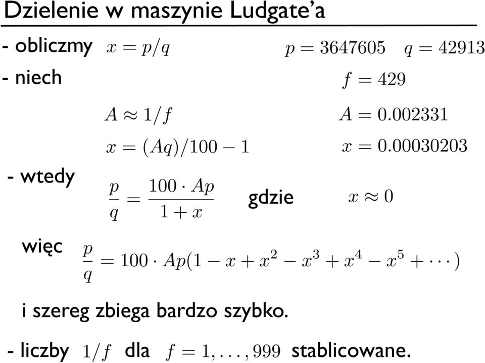 00030203 - wtedy p q = 100 Ap 1+x gdzie x 0 więc p q = 100 Ap(1 x + x2