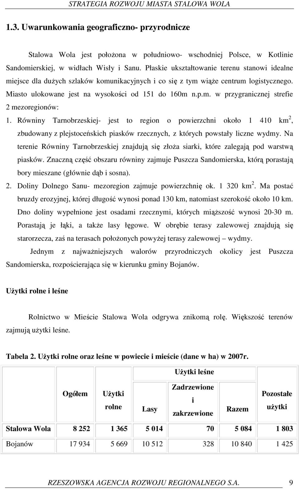 Równiny Tarnobrzeskiej- jest to region o powierzchni około 1 410 km 2, zbudowany z plejstoceńskich piasków rzecznych, z których powstały liczne wydmy.