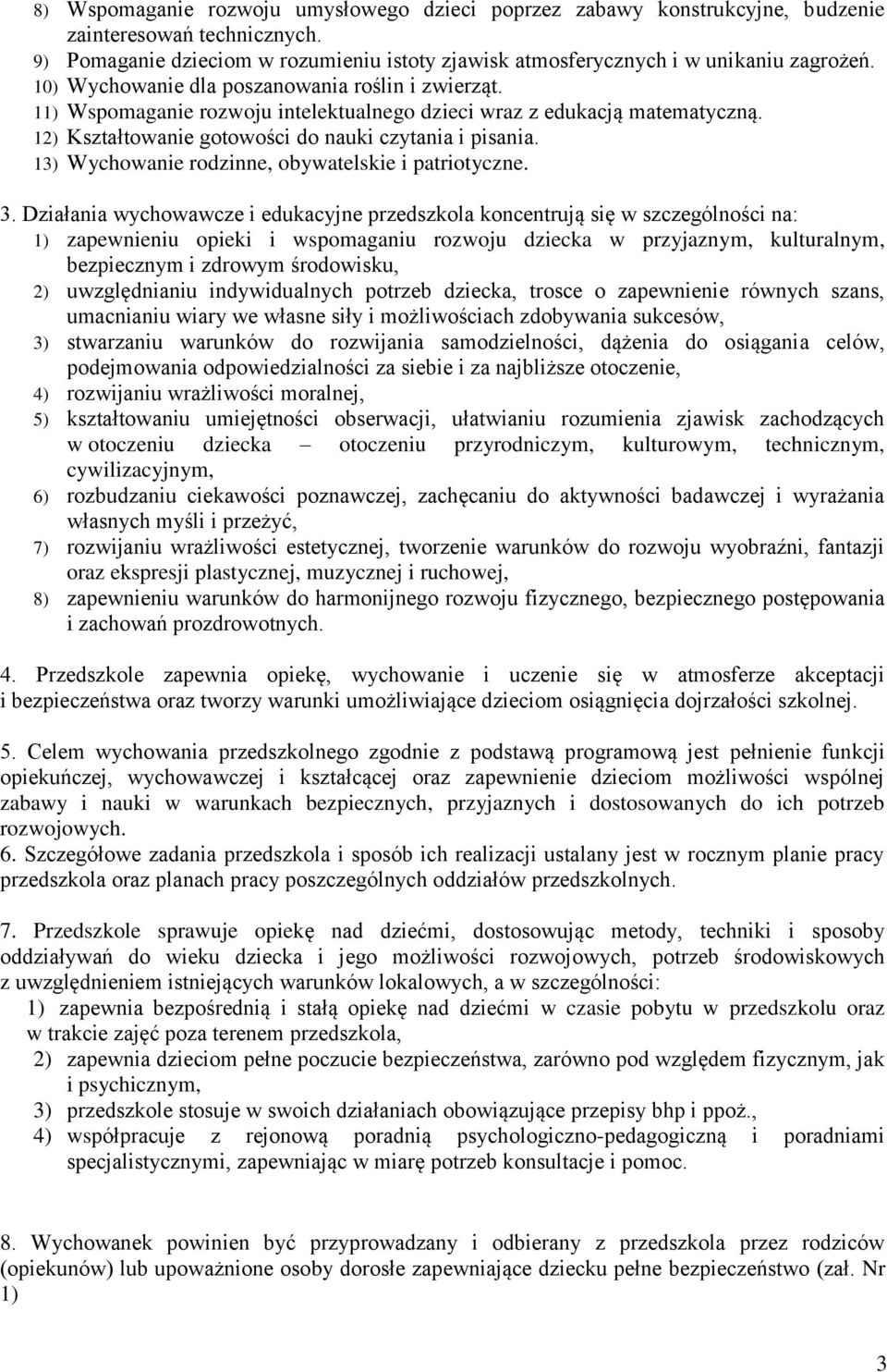 13) Wychowanie rodzinne, obywatelskie i patriotyczne. 3.