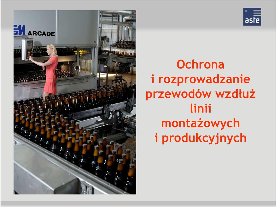 przewodów wzdłuż