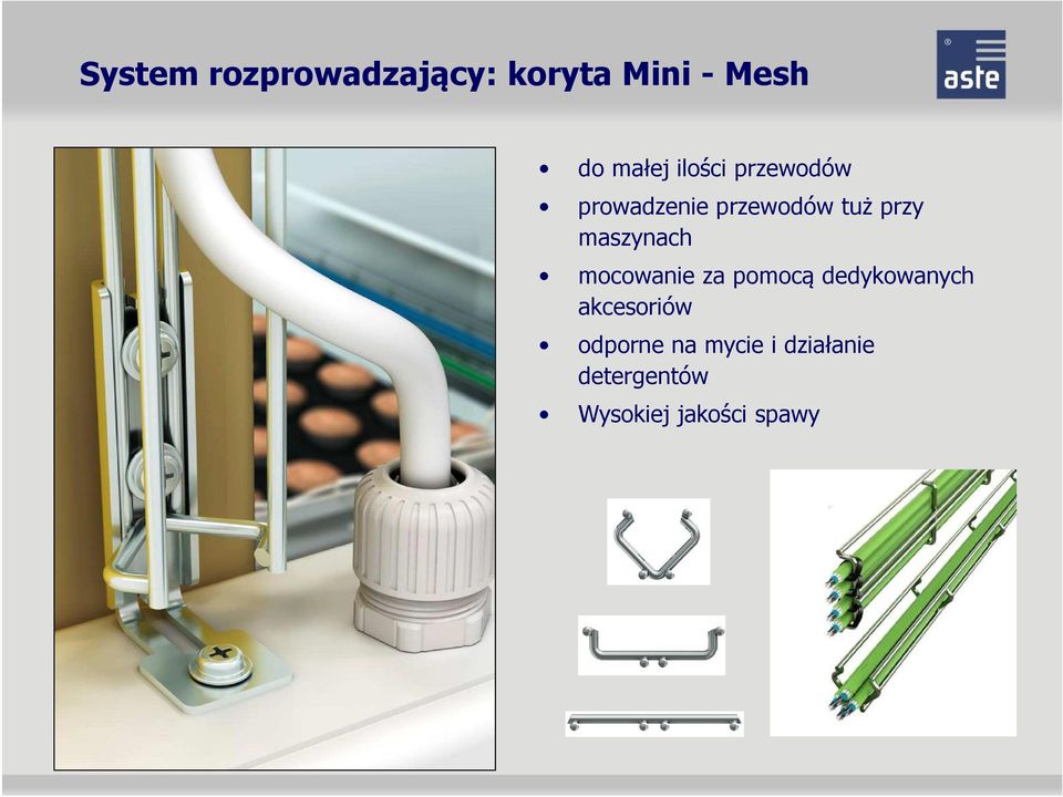 maszynach mocowanie za pomocą dedykowanych akcesoriów