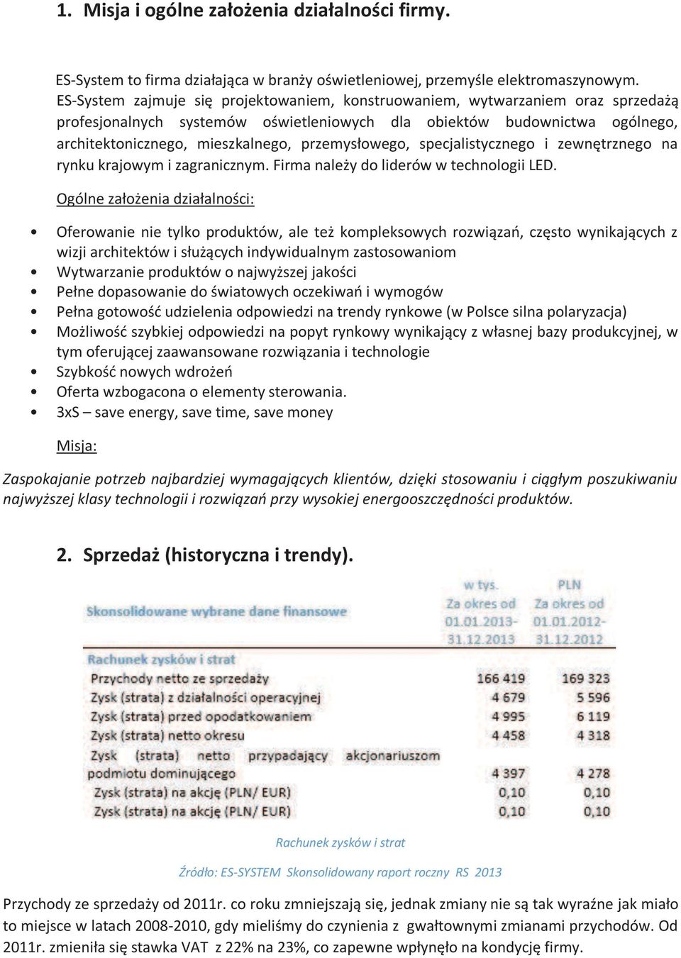 przemysłowego, specjalistycznego i zewnętrznego na rynku krajowym i zagranicznym. Firma należy do liderów w technologii LED.