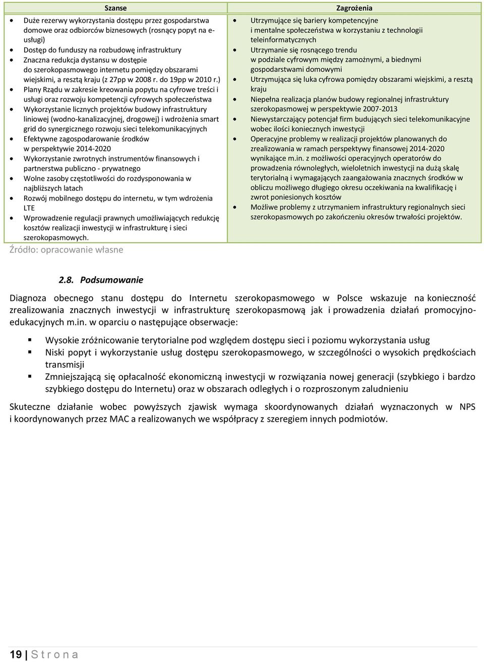 ) Plany Rządu w zakresie kreowania popytu na cyfrowe treści i usługi oraz rozwoju kompetencji cyfrowych społeczeństwa Wykorzystanie licznych projektów budowy infrastruktury liniowej