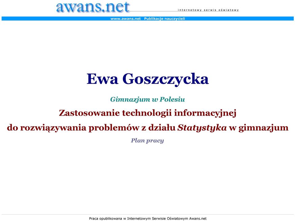 Polesiu Zastosowanie technologii informacyjnej do