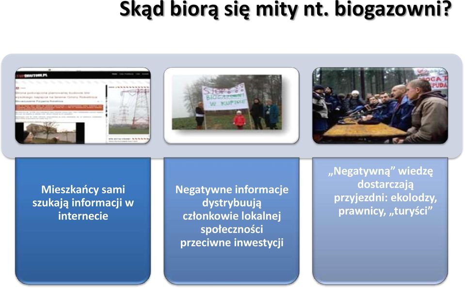 informacje dystrybuują członkowie lokalnej społeczności