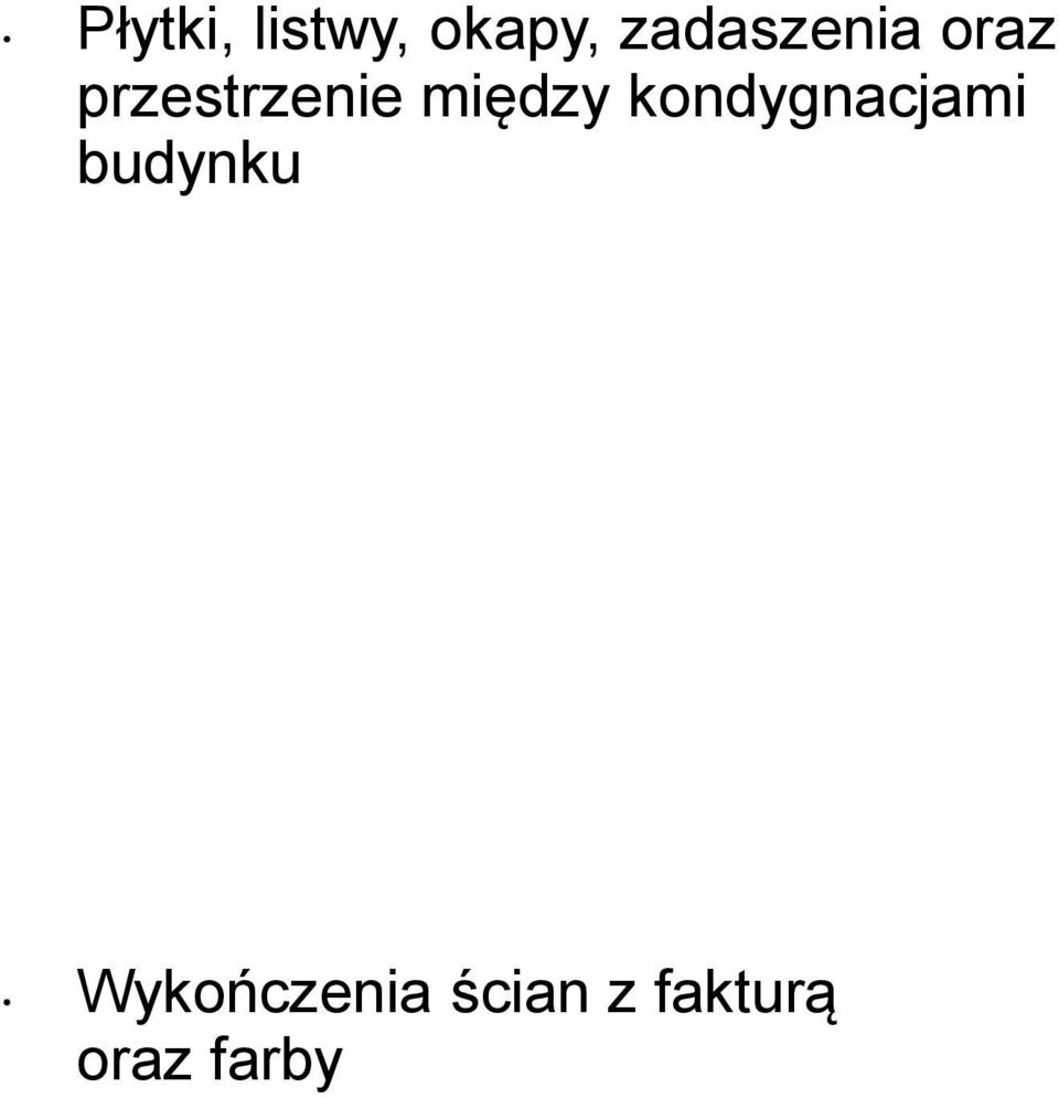 między kondygnacjami budynku