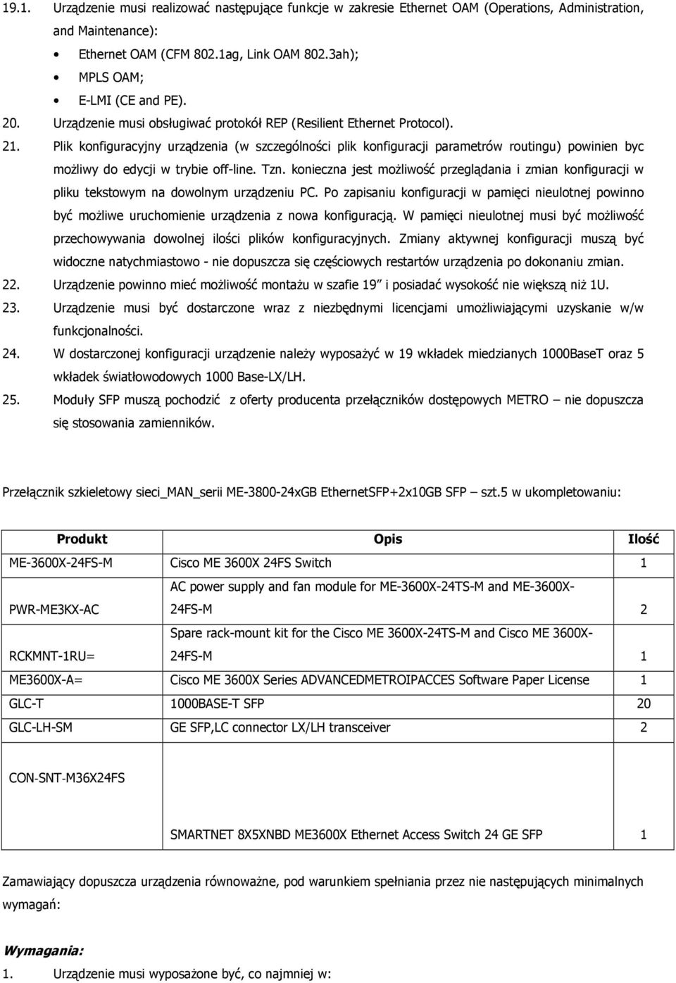 Plik konfiguracyjny urządzenia (w szczególności plik konfiguracji parametrów routingu) powinien byc moŝliwy do edycji w trybie off-line. Tzn.