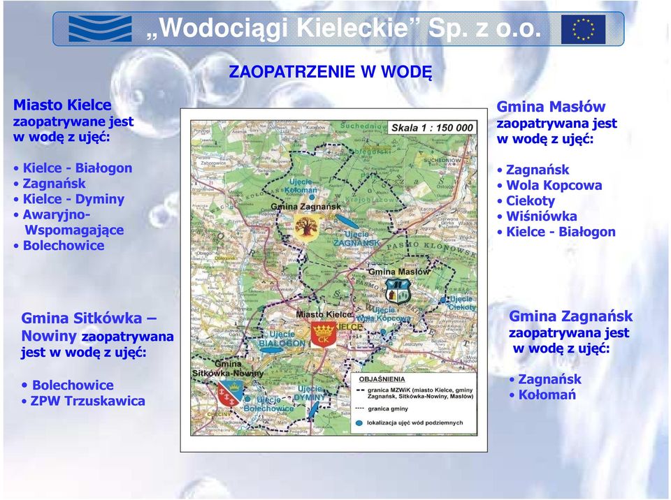 Zagnańsk Wola Kopcowa Ciekoty Wiśniówka Kielce - Białogon Gmina Sitkówka Nowiny zaopatrywana jest