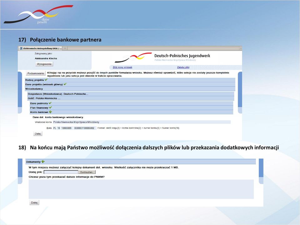 możliwość dołączenia dalszych