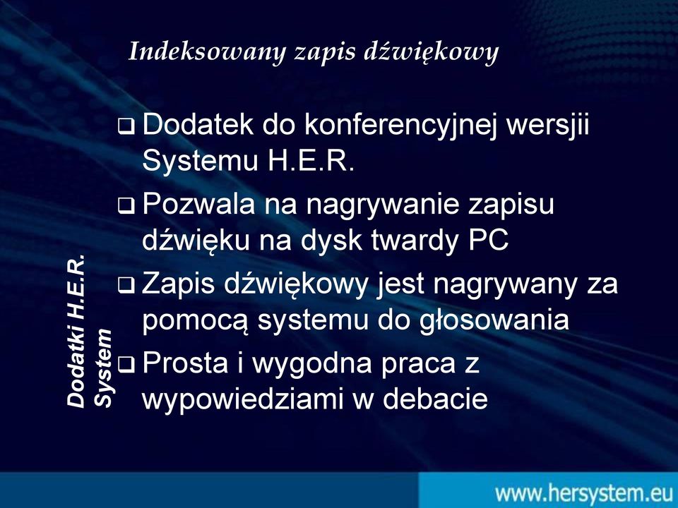 wersjii Systemu H.E.R.