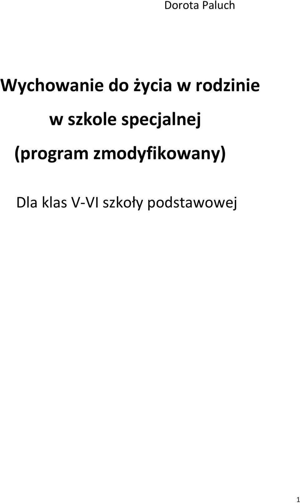 specjalnej (program