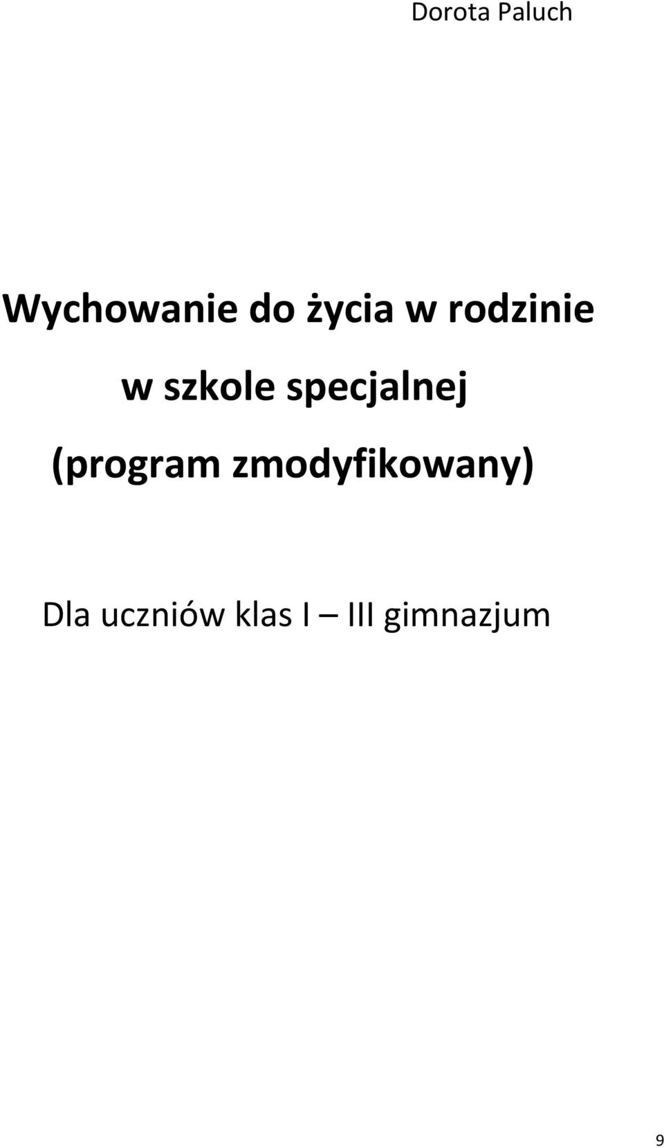 specjalnej (program