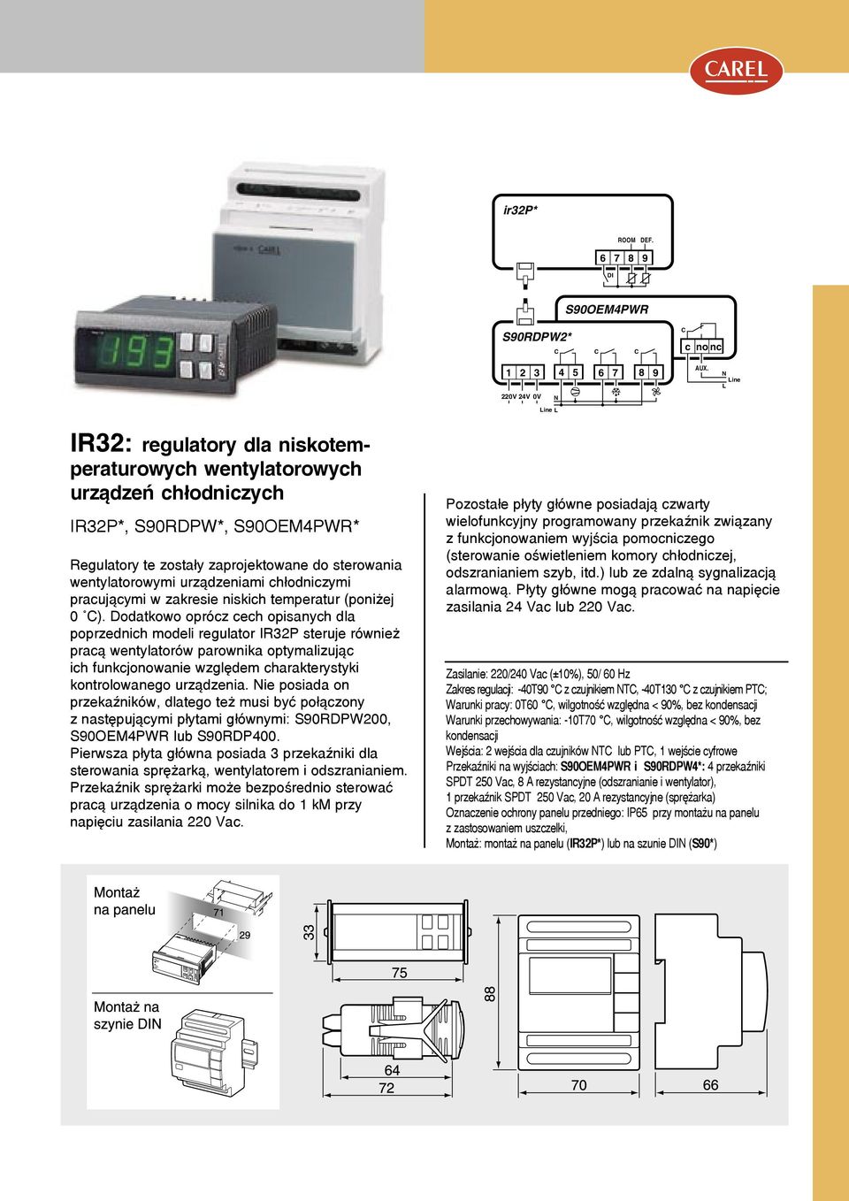 chłodniczymi pracującymi w zakresie niskich temperatur (poniżej 0 ).