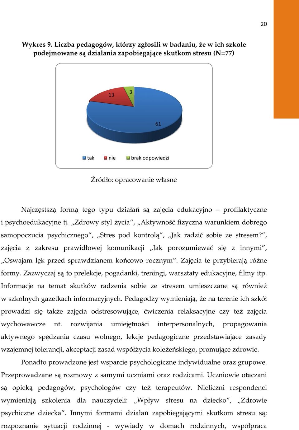 tego typu działań są zajęcia edukacyjno profilaktyczne i psychoedukacyjne tj.