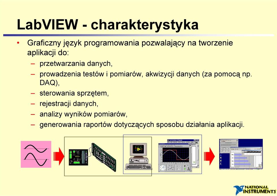 akwizycji danych (za pomocą np.