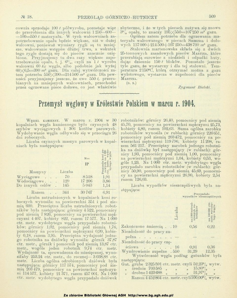 \V tych wacwniach za- Ogółem zatem ptrzeba da grzewania maptrzebwanie pau będzie większe, niż w dużej teryau wacwaneg w piecach SIEMENSA i dwacwni, pnieważ wymiary rygi są tu mniej- wych