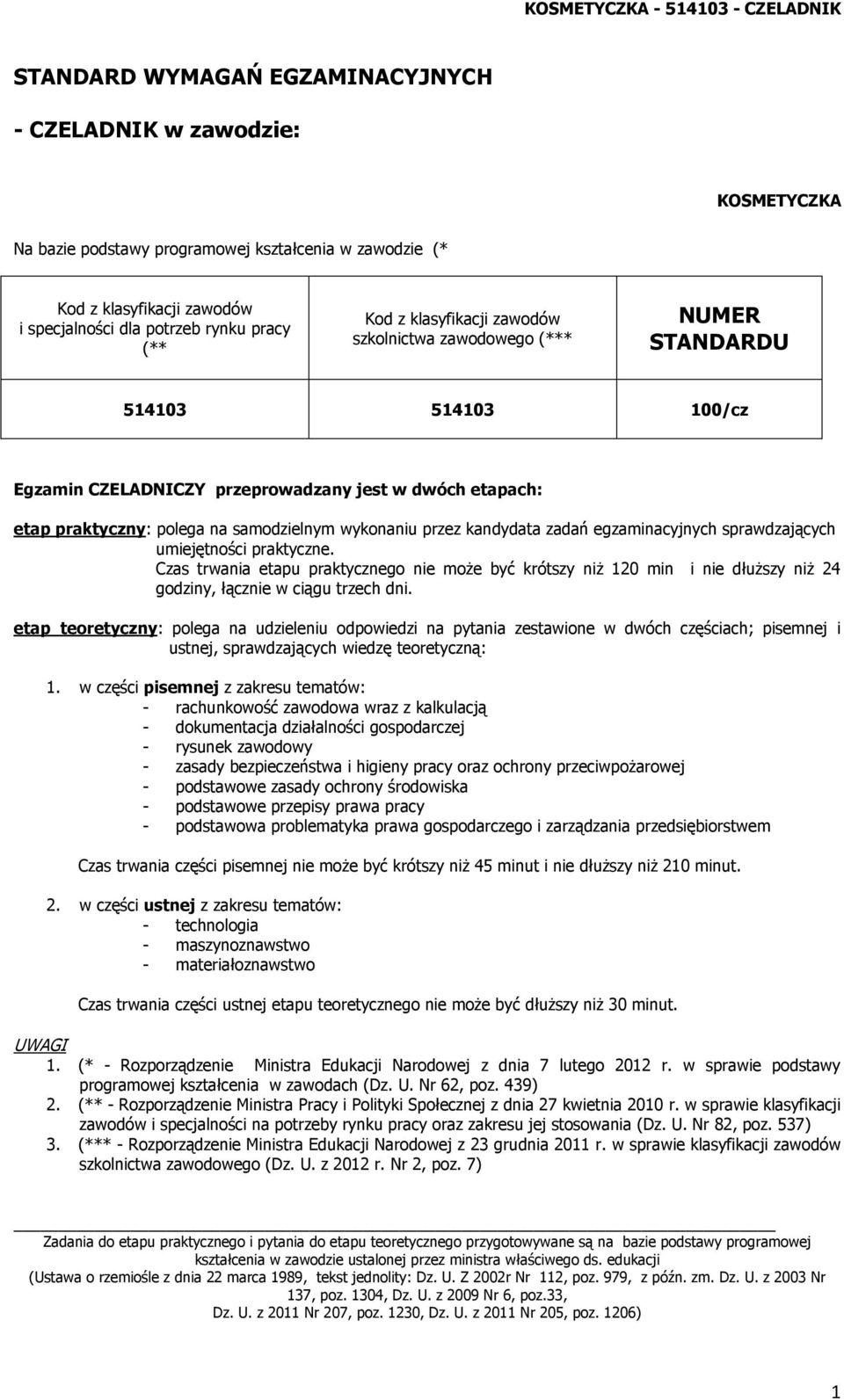 polega na samodzielnym wykonaniu przez kandydata zadań egzaminacyjnych sprawdzających umiejętności praktyczne.