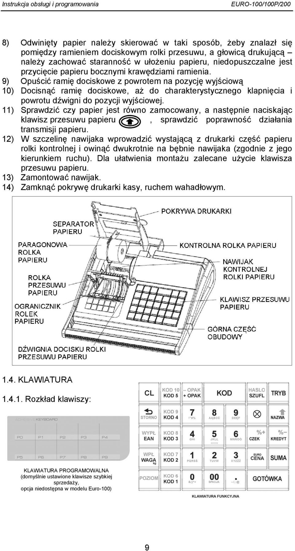 9) Opuścić ramię dociskowe z powrotem na pozycję wyjściową 10) Docisnąć ramię dociskowe, aż do charakterystycznego klapnięcia i powrotu dźwigni do pozycji wyjściowej.