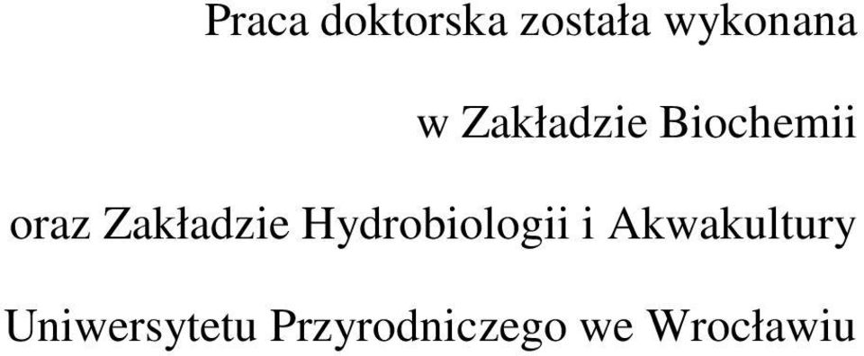 Hydrobiologii i Akwakultury