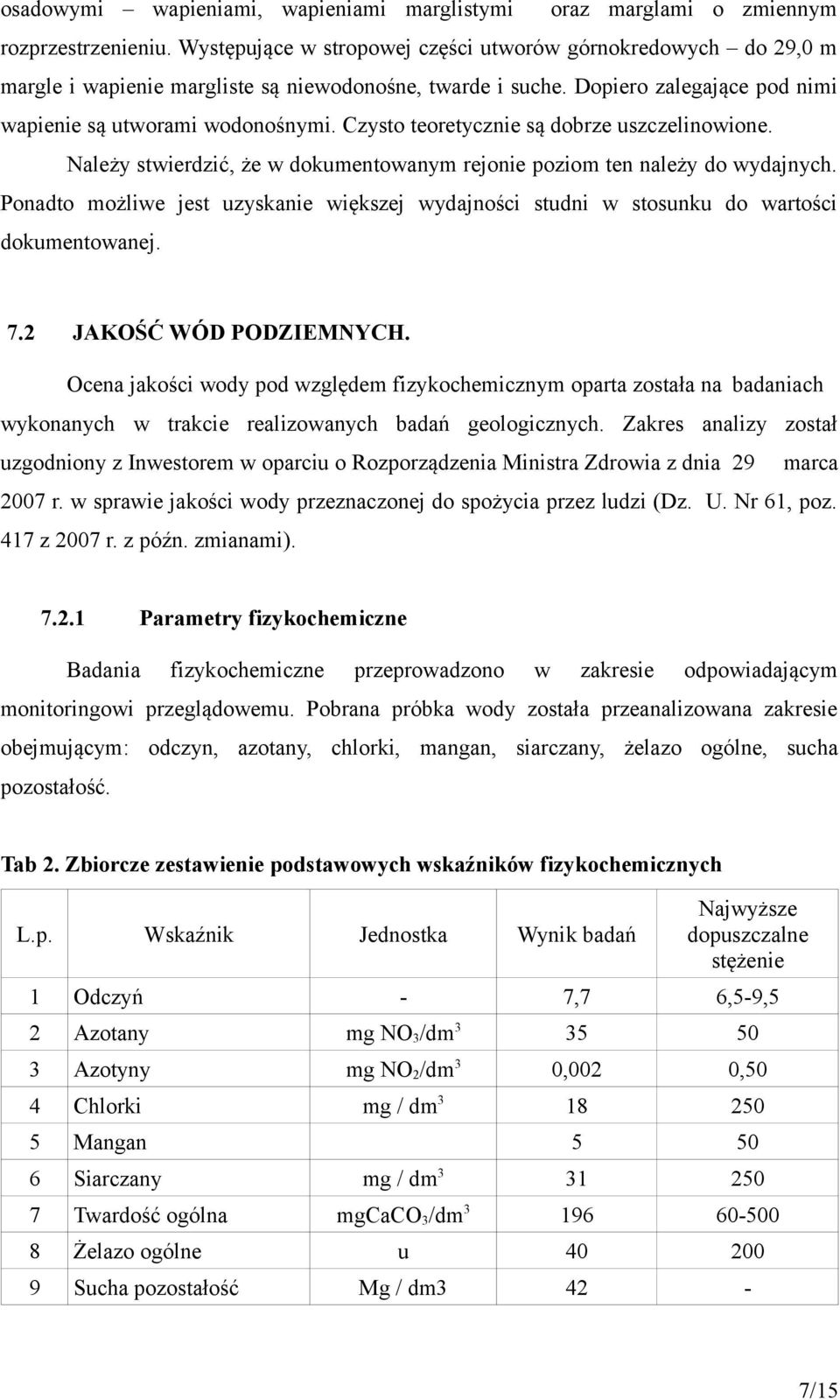 Czysto teoretycznie są dobrze uszczelinowione. Należy stwierdzić, że w dokumentowanym rejonie poziom ten należy do wydajnych.