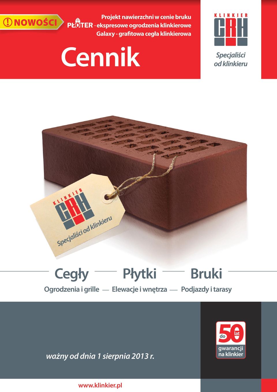 Cegły Płytki Bruki Ogrodzenia i grille Elewacje i