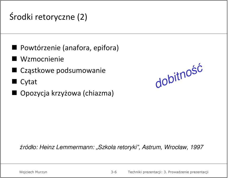 Opozycja krzyżowa (chiazma) dobitność źródło: