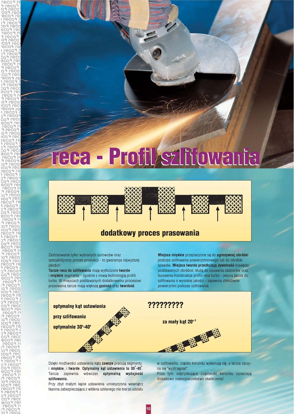 W miejcach poddawanych dodatkowemu proceowi praowania tarcze maj¹ wiêkz¹ gêtoœæ oraz twardoœæ.