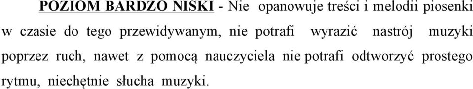 wyrazić nastrój muzyki poprzez ruch, nawet z pomocą