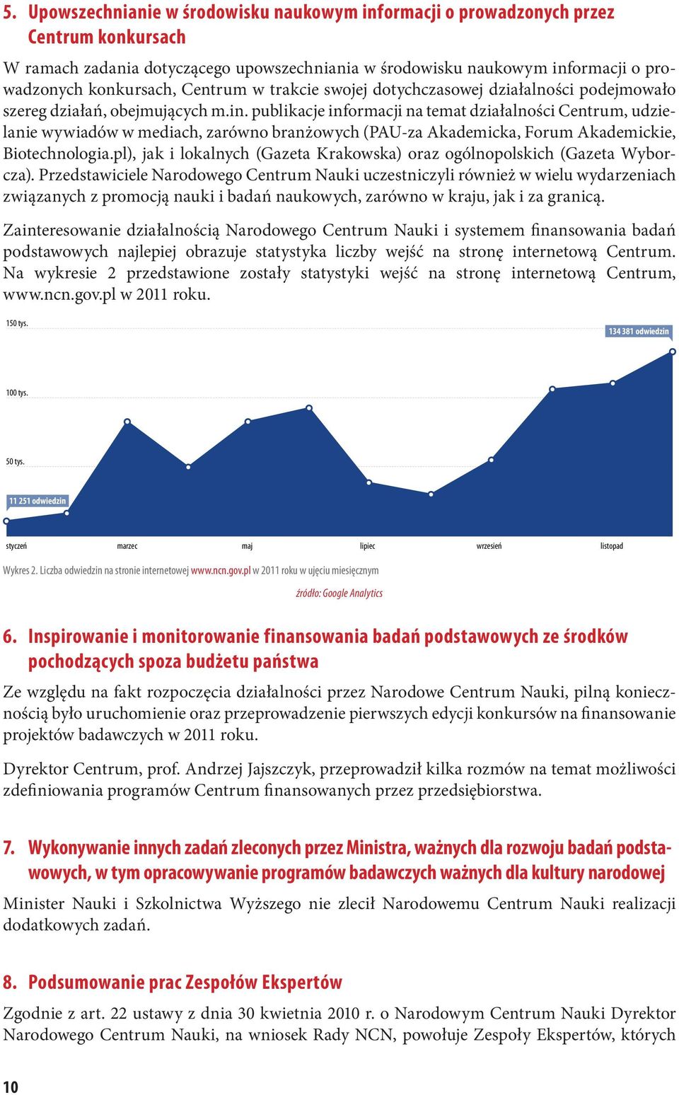 publikacje informacji na temat działalności Centrum, udzielanie wywiadów w mediach, zarówno branżowych (PAU-za Akademicka, Forum Akademickie, Biotechnologia.