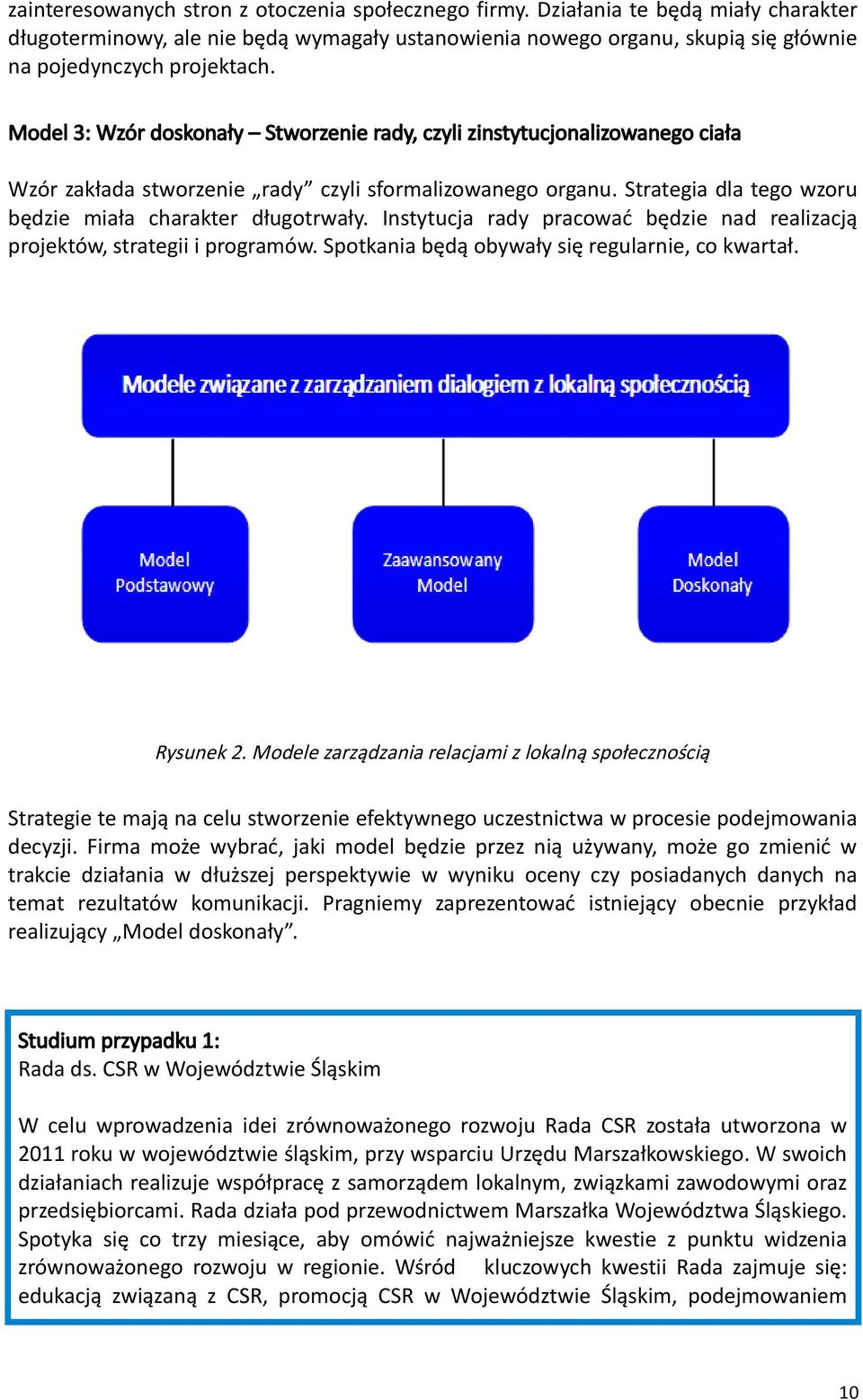 Instytucja rady pracować będzie nad realizacją projektów, strategii i programów. Spotkania będą obywały się regularnie, co kwartał. Rysunek 2.