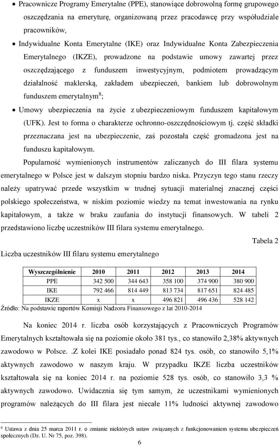 zakładem ubezpieczeń, bankiem lub dobrowolnym funduszem emerytalnym 8 ; Umowy ubezpieczenia na życie z ubezpieczeniowym funduszem kapitałowym (UFK).