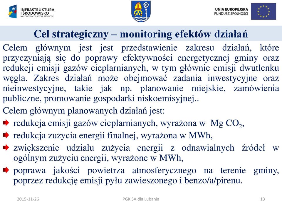 planowanie miejskie, zamówienia publiczne, promowanie gospodarki niskoemisyjnej.