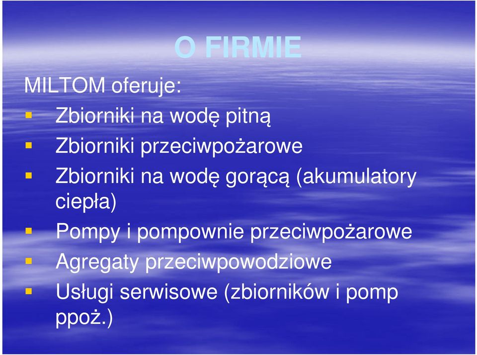 (akumulatory ciepła) Pompy i pompownie przeciwpożarowe