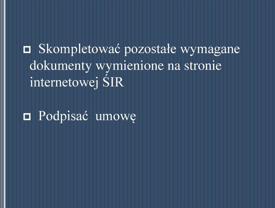 wymienione na stronie