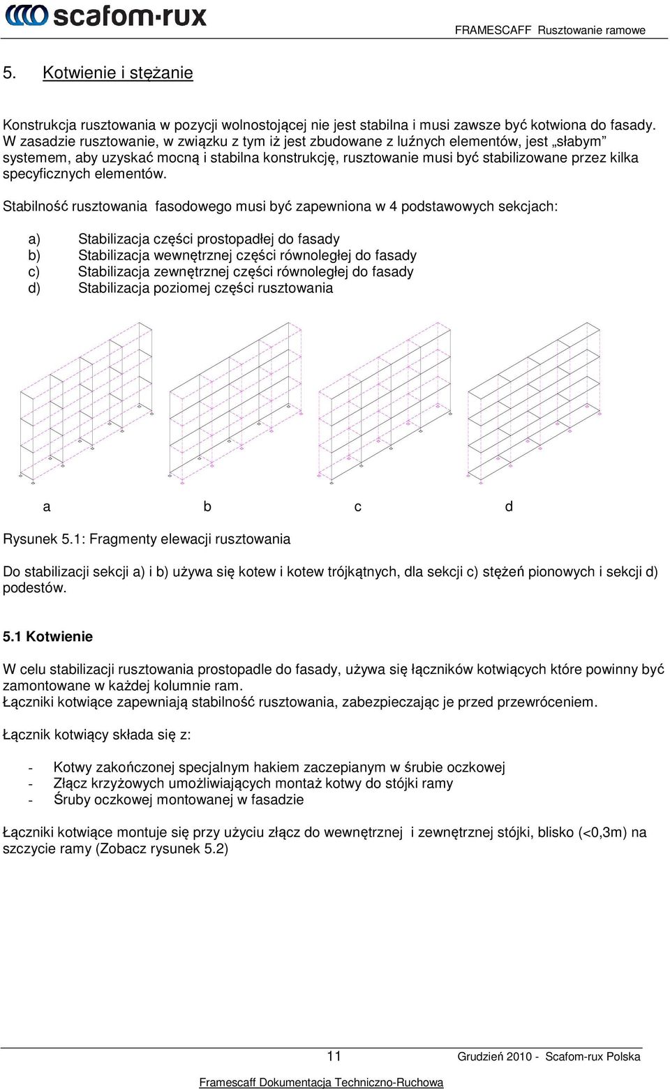 specyficznych elementów.