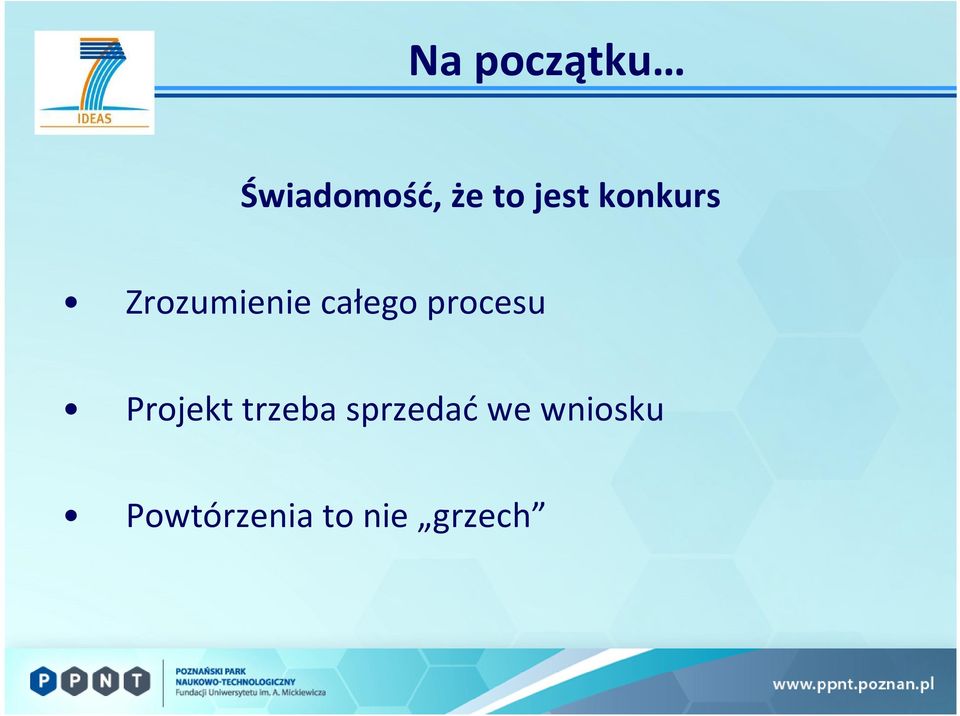 procesu Projekt trzeba sprzedać