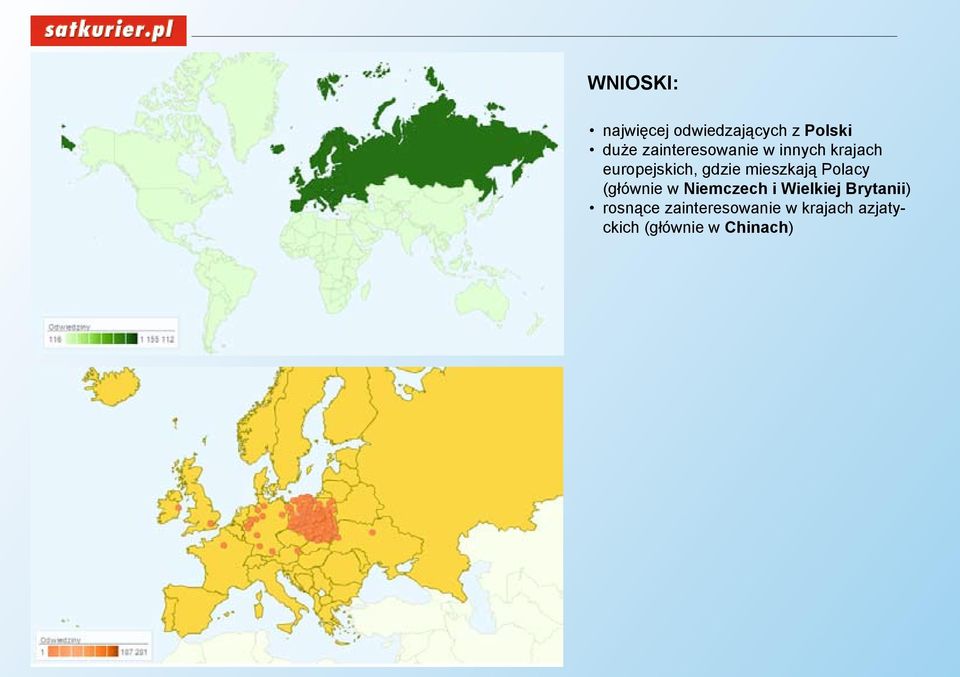 mieszkają Polacy (głównie w Niemczech i Wielkiej