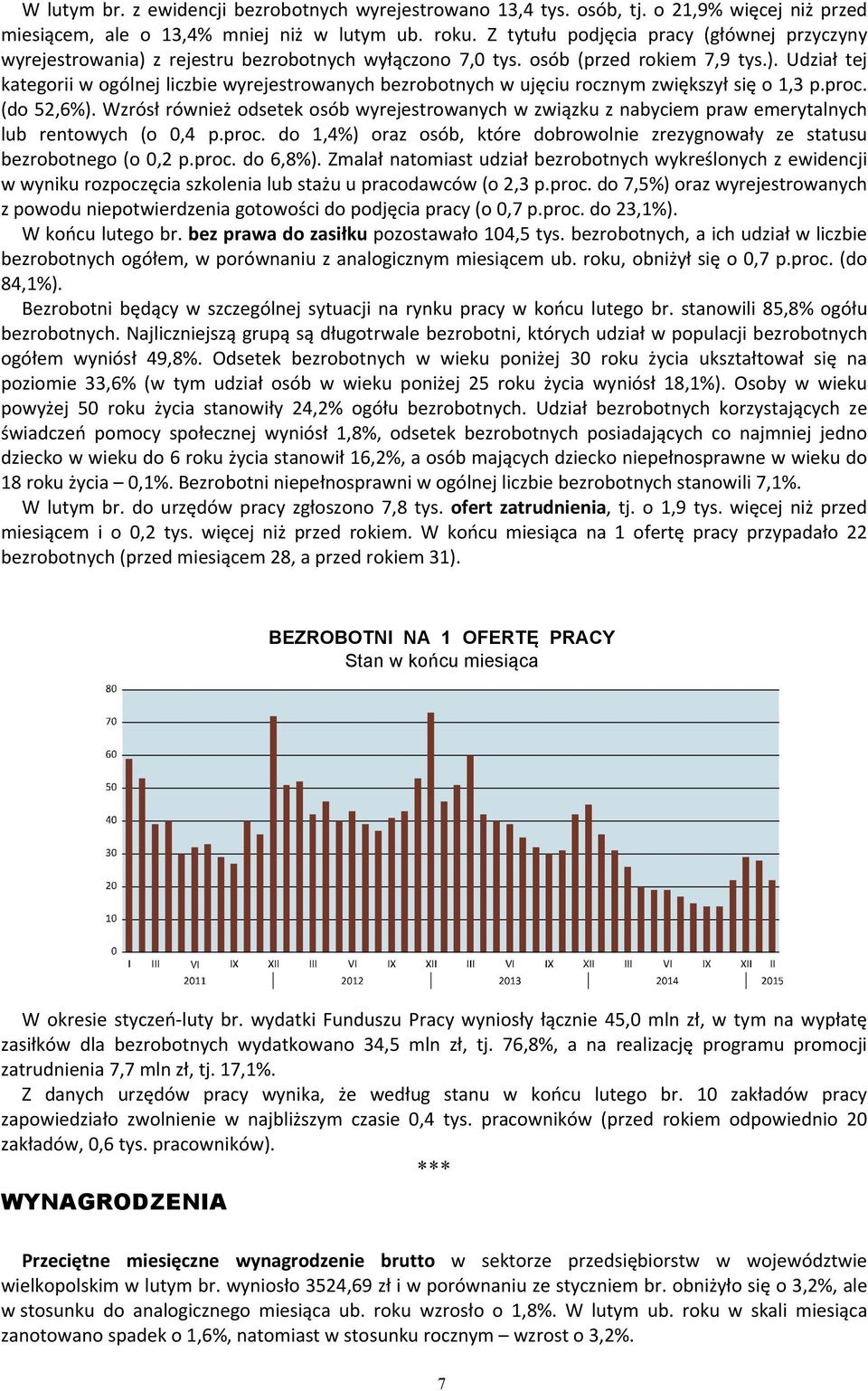 proc. (do 52,6%). Wzrósł również odsetek osób wyrejestrowanych w związku z nabyciem praw emerytalnych lub rentowych (o 0,4 p.proc. do 1,4%) oraz osób, które dobrowolnie zrezygnowały ze statusu bezrobotnego (o 0,2 p.