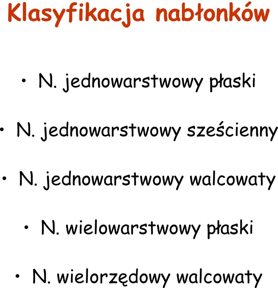 jednowarstwowy sześcienny N.