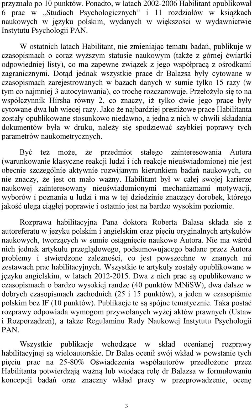 Psychologii PAN.