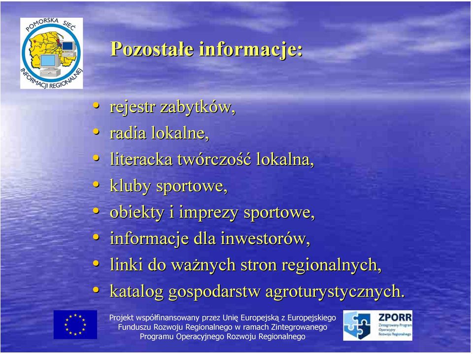 imprezy sportowe, informacje dla inwestorów, w, linki do