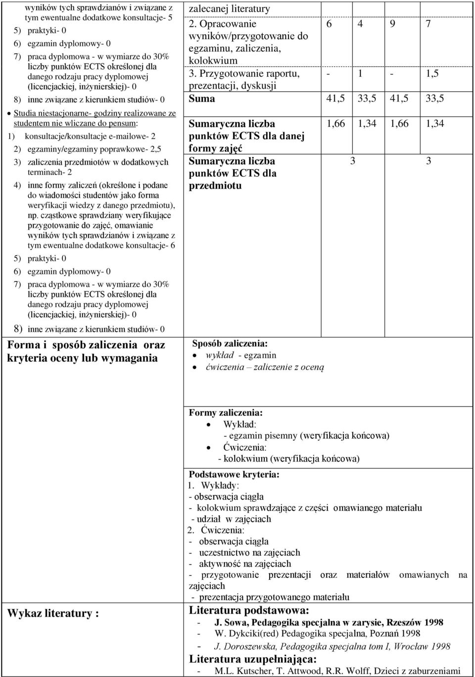 terminach- 2 4) inne formy zaliczeń (określone i podane do wiadomości studentów jako forma weryfikacji wiedzy z danego przedmiotu), np.