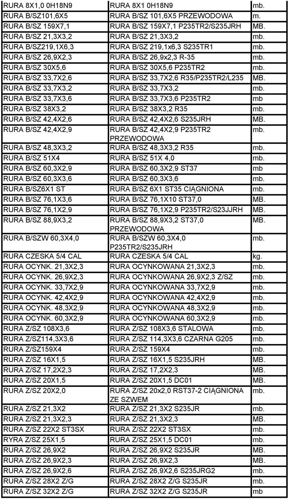 33,7X2,6 R35/P235TR2/L235 MB.