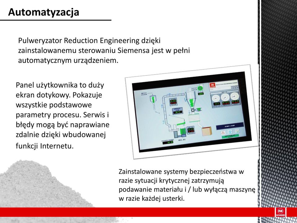 Pokazuje wszystkie podstawowe parametry procesu.