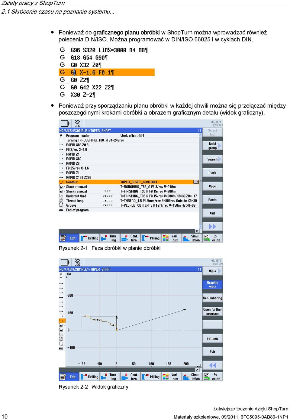 Można programować w DIN/ISO 66025 i w cyklach DIN.