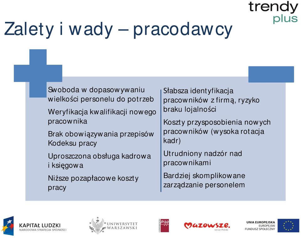 koszty pracy absza identyfikacja pracowników z firm, ryzyko braku lojalno ci Koszty przysposobienia nowych