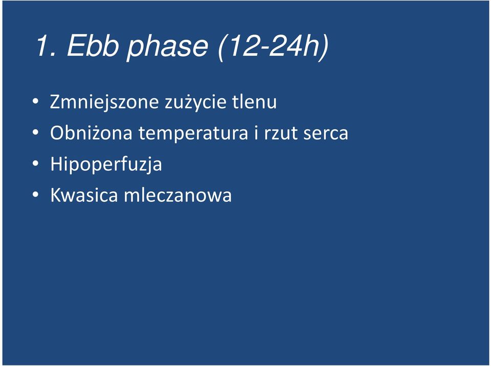 Obniżona temperatura i rzut