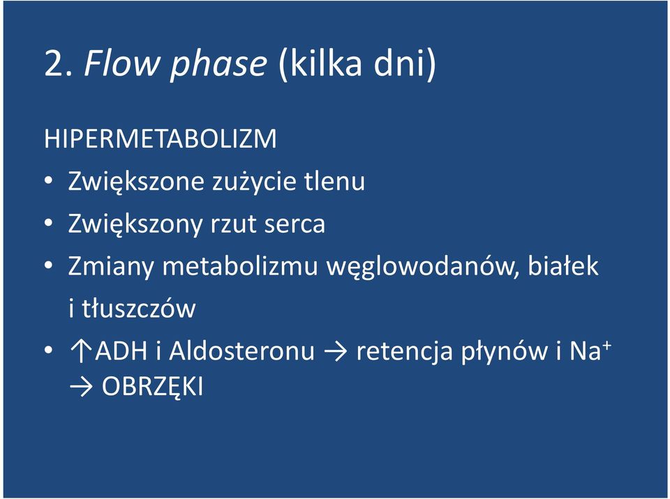 Zmiany metabolizmu węglowodanów, białek i