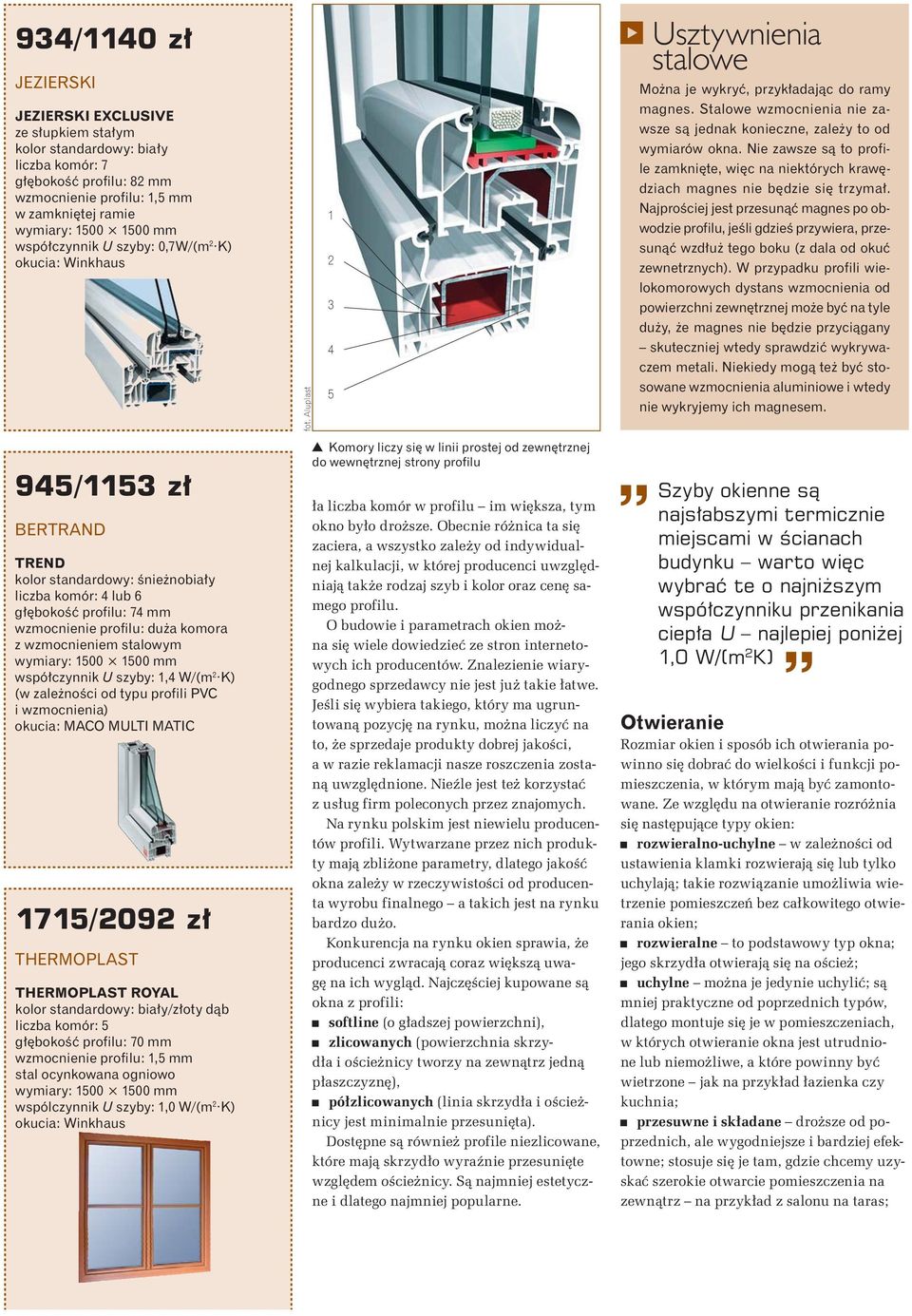 Nie zawsze s to profile zamkni te, wi c na niektórych kraw dziach magnes nie b dzie si trzyma.